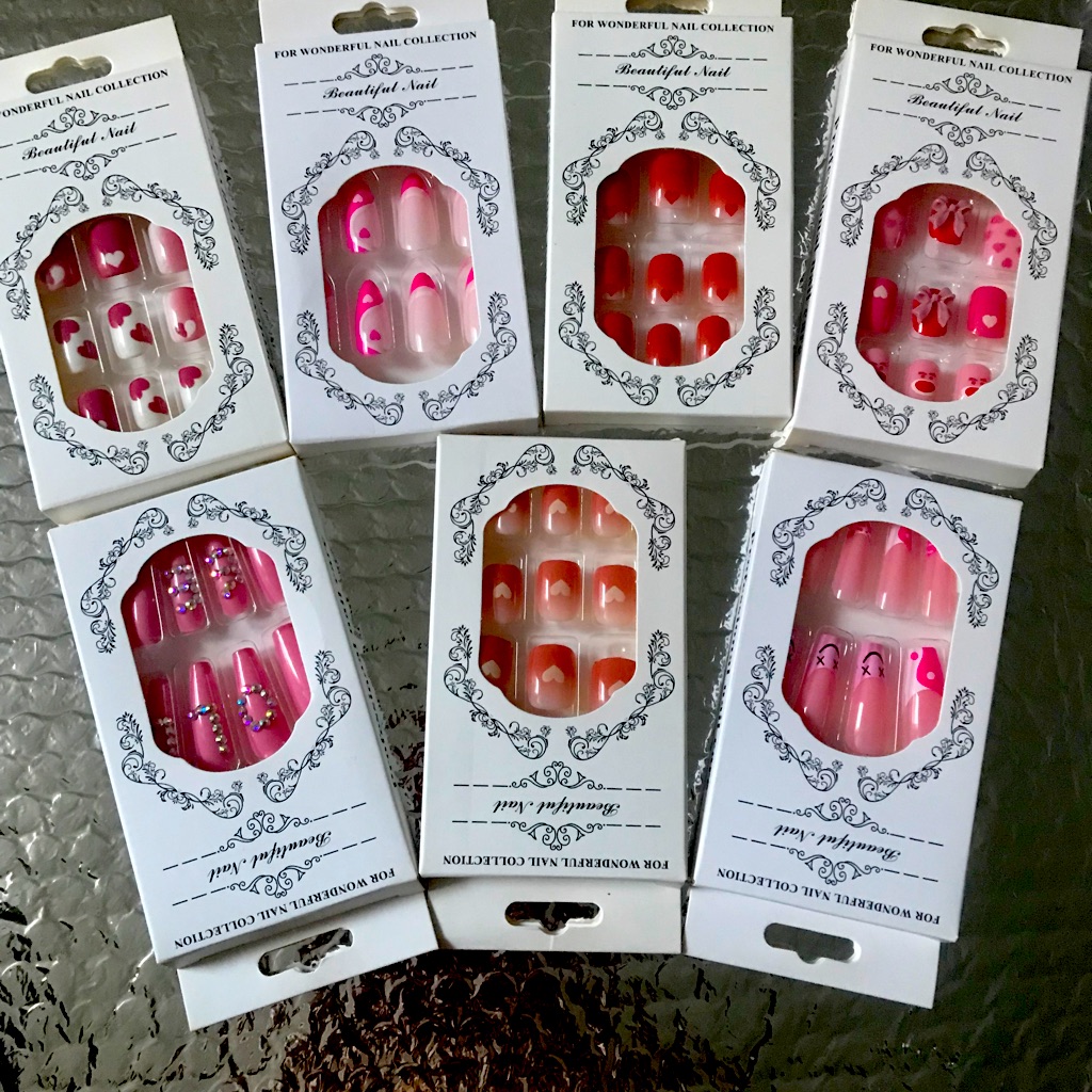7 Boxes Brand New 24 Pcs Press Nails